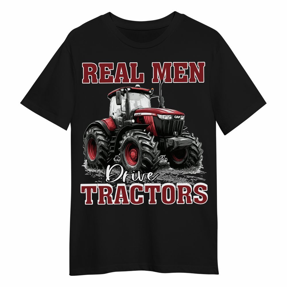 Amare Box Farm Tractor Shirt, Real Men Drive Tractors, Tractor Clipart, Love Tractor, Boy Tractor, Vintage Tractor, Gift For Loves Farmer Unisex Shirt