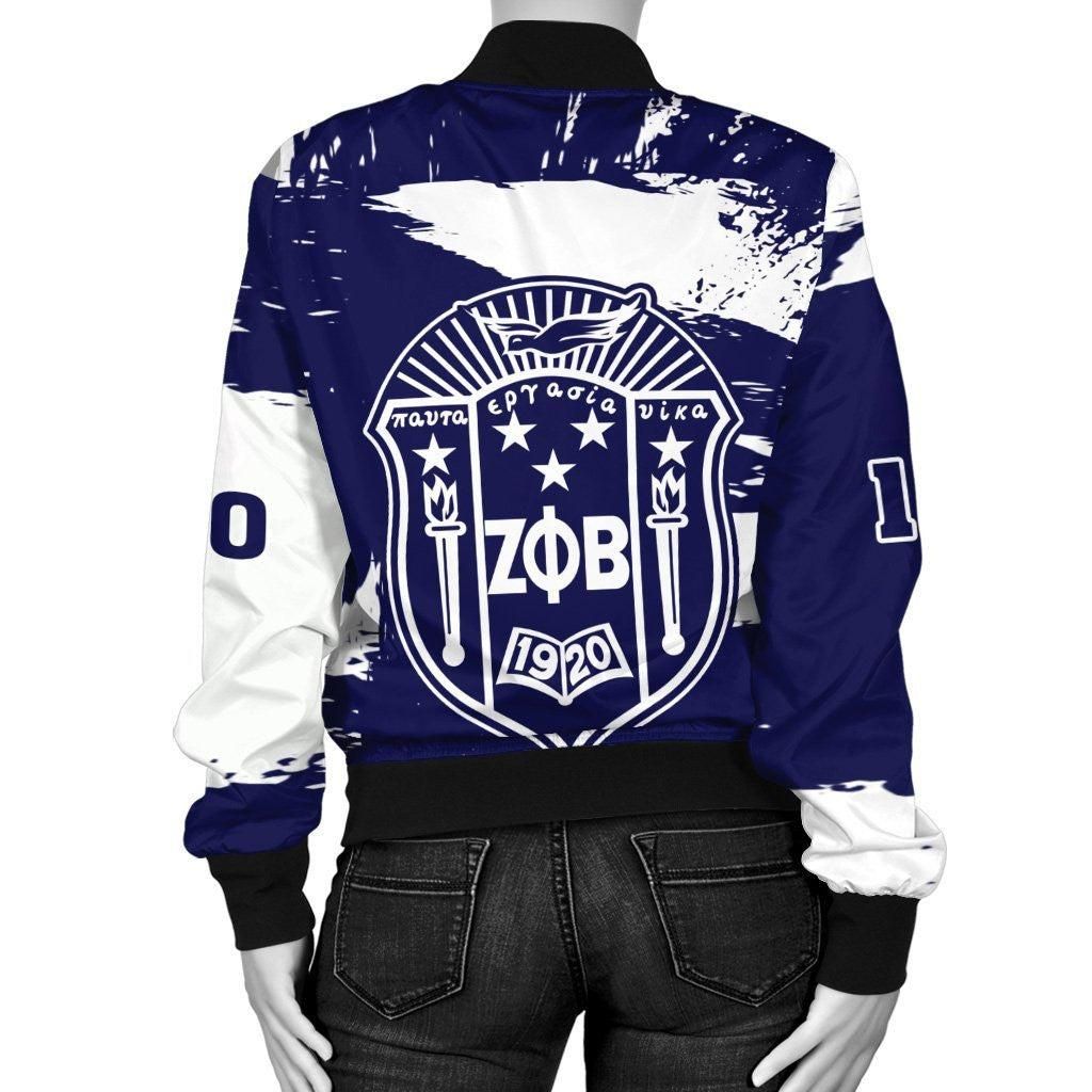 Zeta Phi Beta Bomber Jacket Note Style