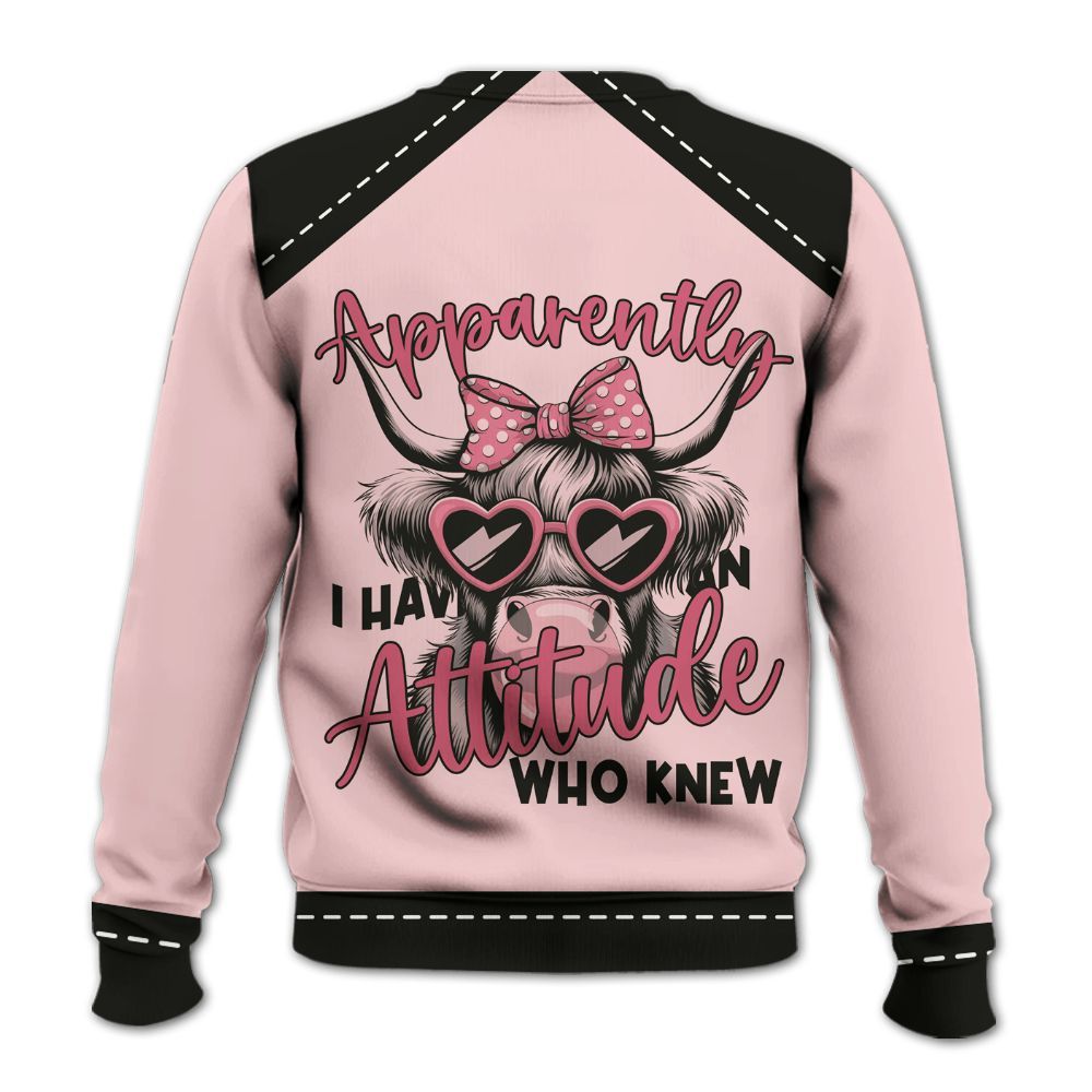 Amare Box Cow Farm Shirt, Attitude Who Knew, Funny Cow, Cute Cow, Cow Shirt, Farm Shirt, Cow Lover, Custom Name Gift Shirt For Farmer Knitted Sweater