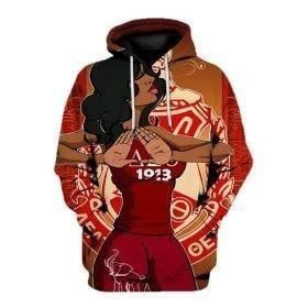 Delta Sigma Theta Woman Make Handsign Hoodie