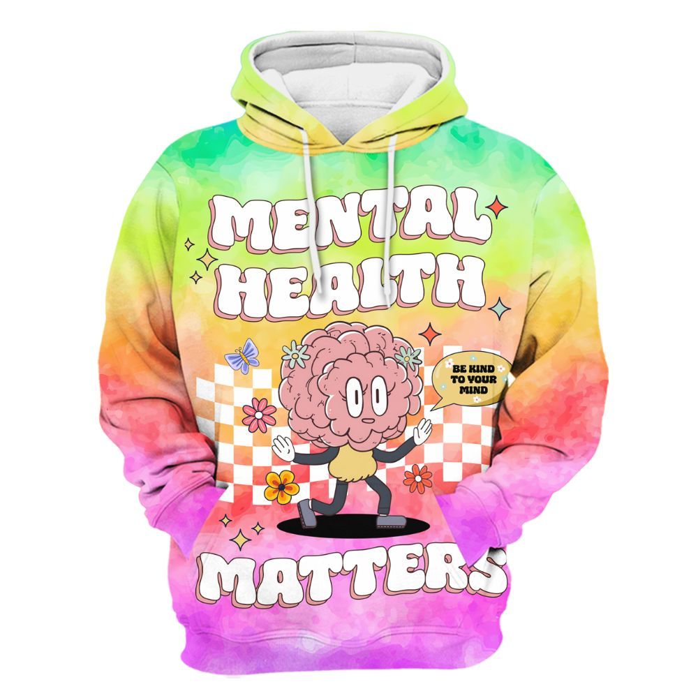 Amare Box Mental Health Matters Shirt, Mental Heath Special Education Psychologist Awareness Unisex Hoodie