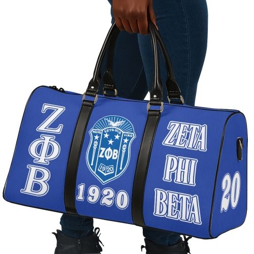 Ireishprint Zeta Phi Beta Travel Bag, Z Phi B Blue 1920 Sorority Bag