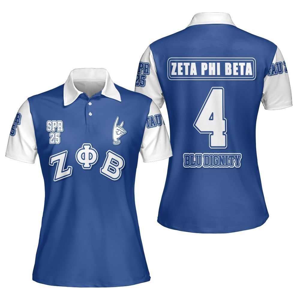 Ireishprint Zeta Phi Beta Custom Chapter Polo Shirt, Personalized Your Z Phi B HandSign Polo 1920 Zeta Phi Beta Sorority Polo Shirt
