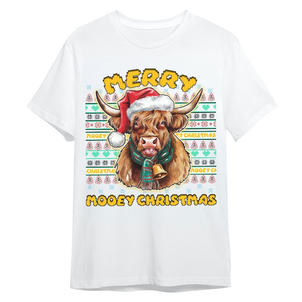 Amare Box Mooey Christmas Shirt, Christmas Farm, Cute Cow Lover, Christmas Cow Unisex Gift Shirt Unisex Shirt