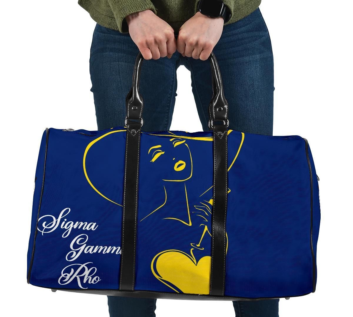 Ireishprint Sigma Gamma Rho Travel Bag, Rho Girl Sigma Gamma Rho Blue Travel Sorority Bag