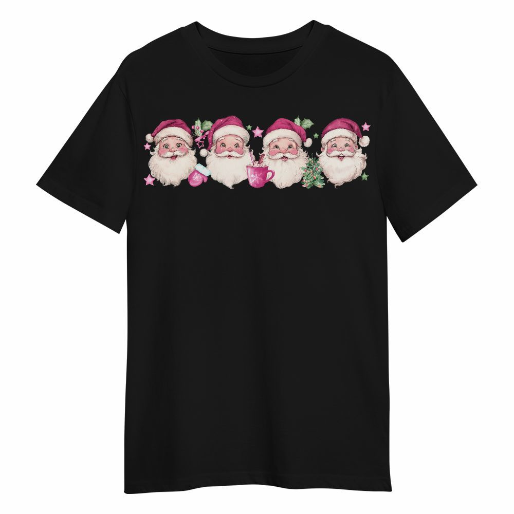 Amare Box Pink Santa Clause Merry Xmas, Vintage Christmas, Christmas Season, Merry Christmas Gift Unisex Shirt