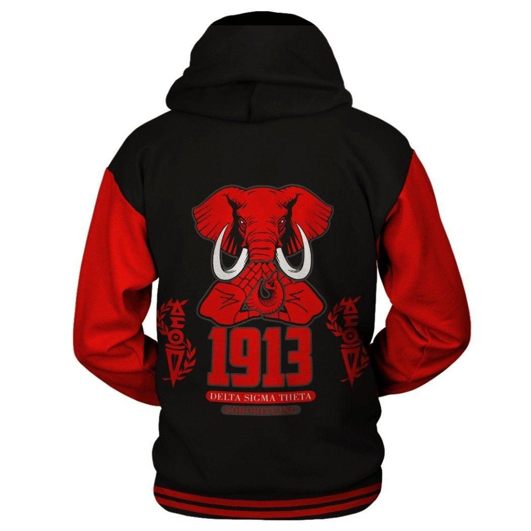 Delta Sigma Theta Hand Sign Elephant Hoodie