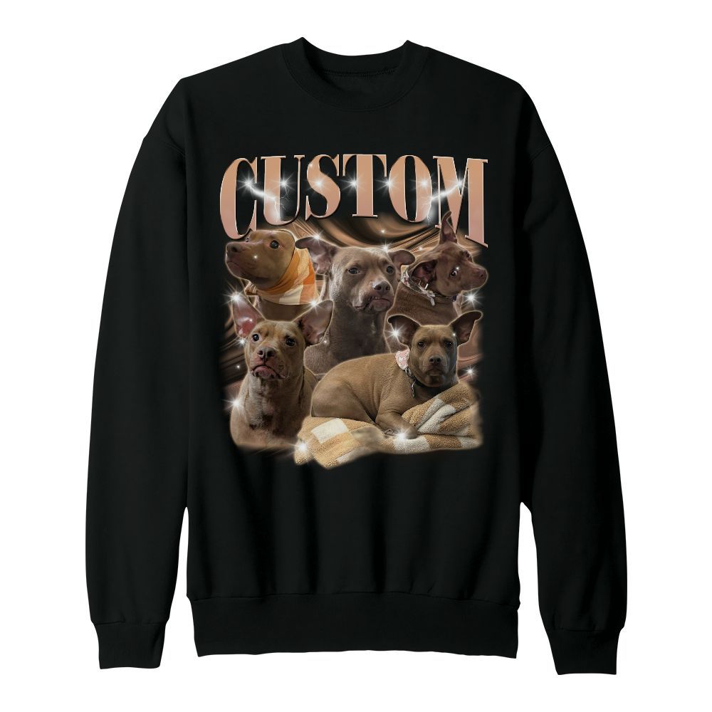 Amare Box Custom Dog Cat 90s Bootleg Shirt, Custom Bootleg Rap Tee Retro Pet Bootleg Unisex Sweatshirt