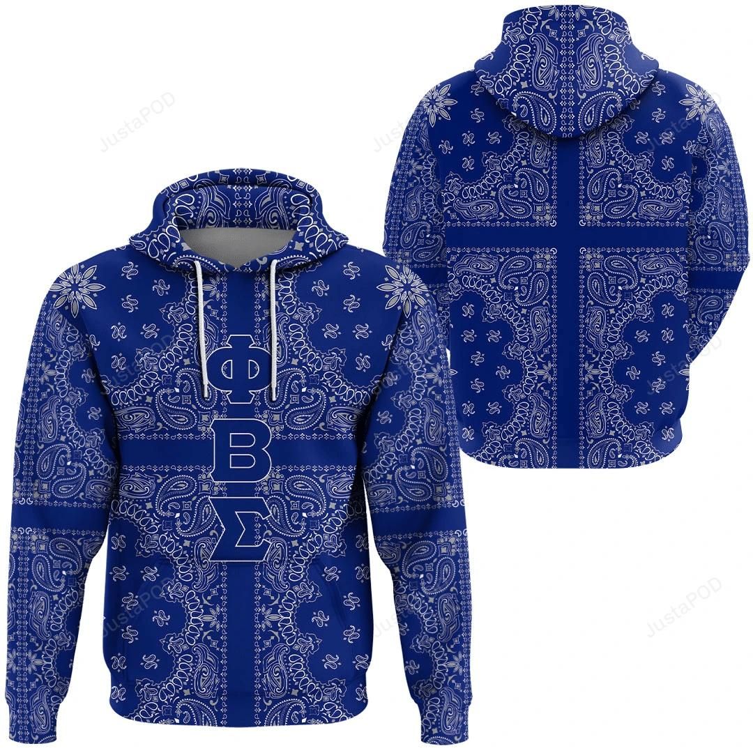 Phi Beta Sigma Paisley Style 3D Hoodie, Zip-up Hoodie