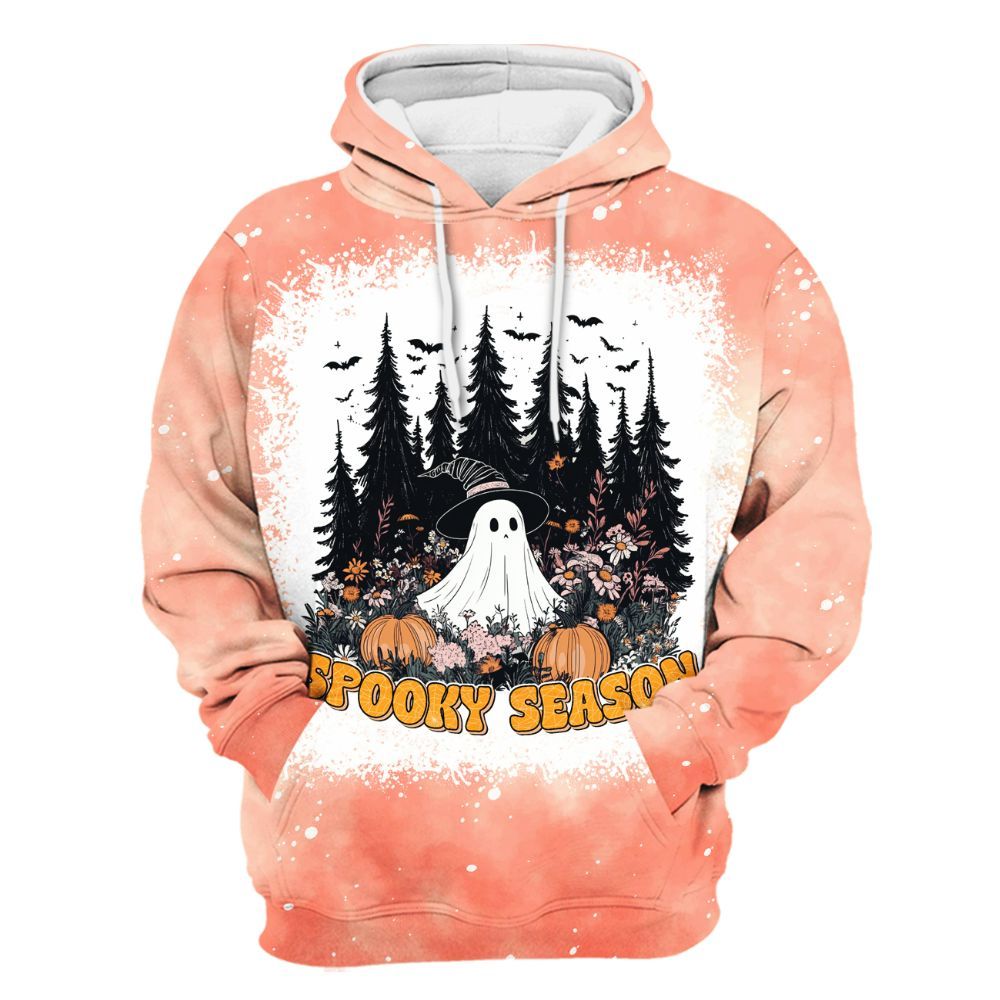 Amare Box Spooky Season Shirt, Funny Cute Ghost Halloween Gift Unisex Hoodie