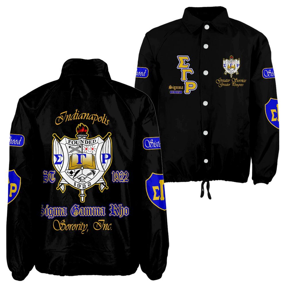 Ireishprint Sigma Gamma Rho Crossing Jacket, Indianapolis Jacket Sigma Gamma Rho Sorority Crossing Jacket