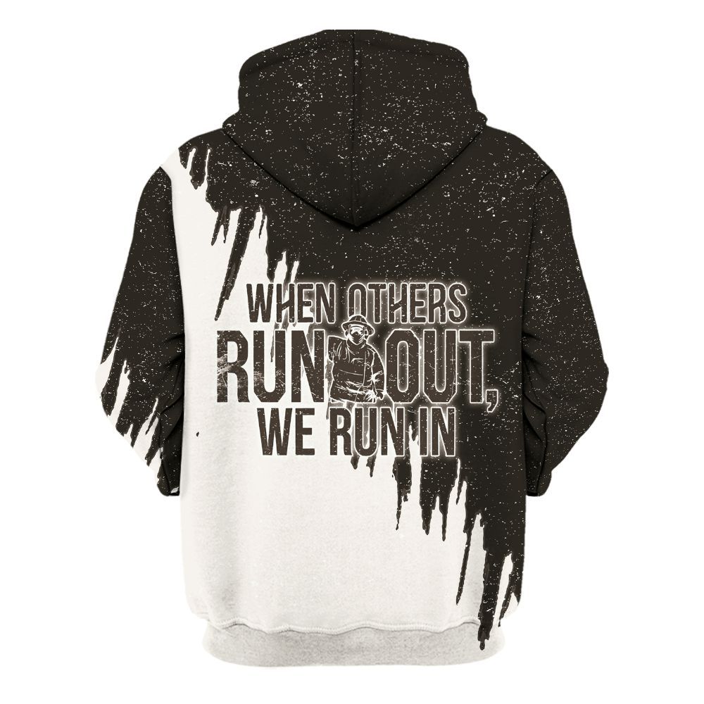 Amare Box Firefighter Shirt, When Others Run Out We Run In, Rescue Hero, Firefighter Shirt, Fire Department Logos, Gift Shirt For Man Unisex Hoodie