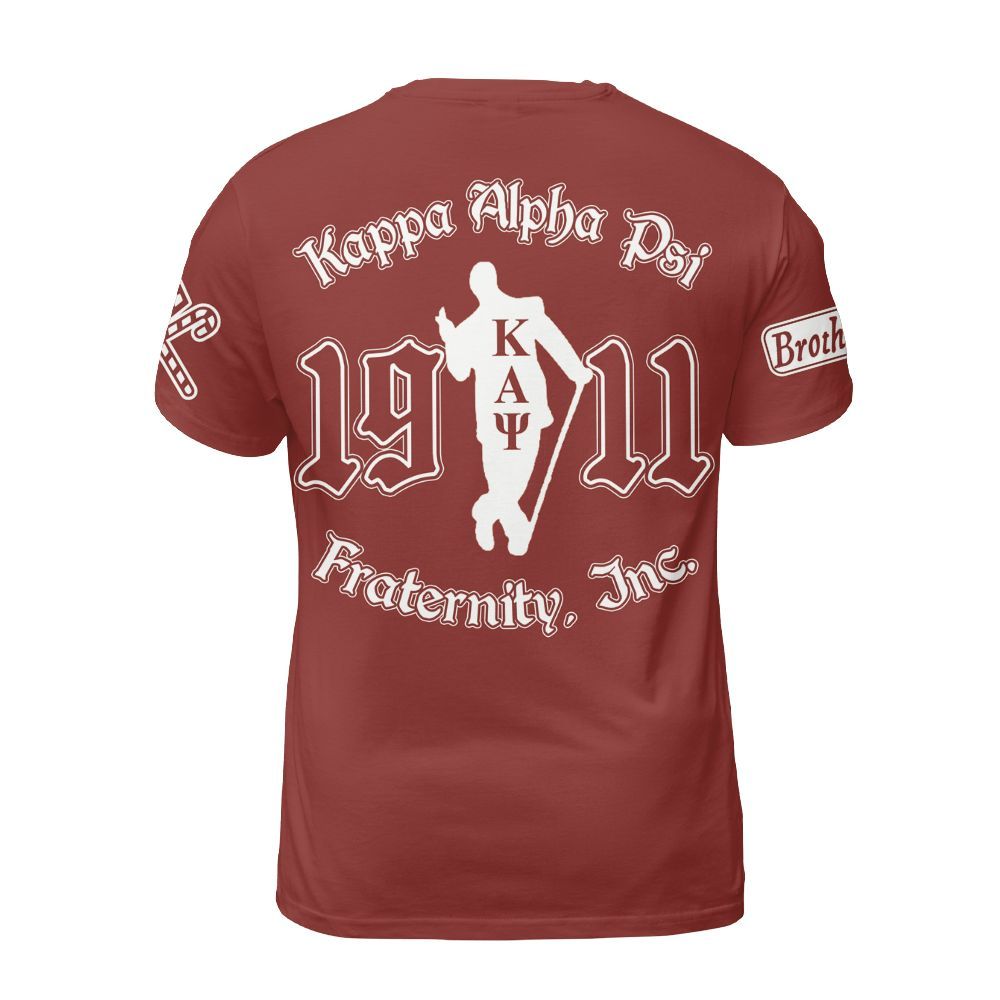 Ireishprint ΚΑΨ Shirt, Simple Krimson Kappa Yo Nupe 1911 Fraternity Shirt