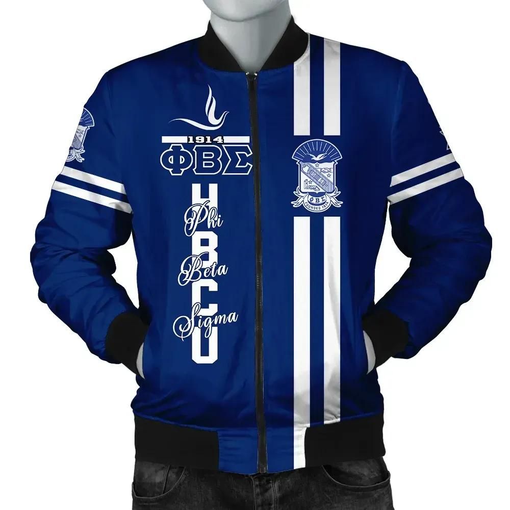 Africa Zone Jacket - Hbcu Phi Beta Sigma Dove Bomber J5