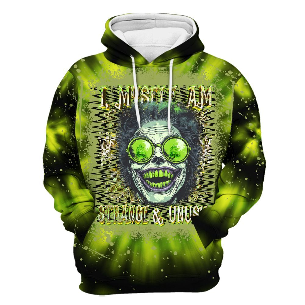 Amare Box I Myself Am Strange And Unusual Shirt, Funny Ghost Halloween Gift Unisex Hoodie