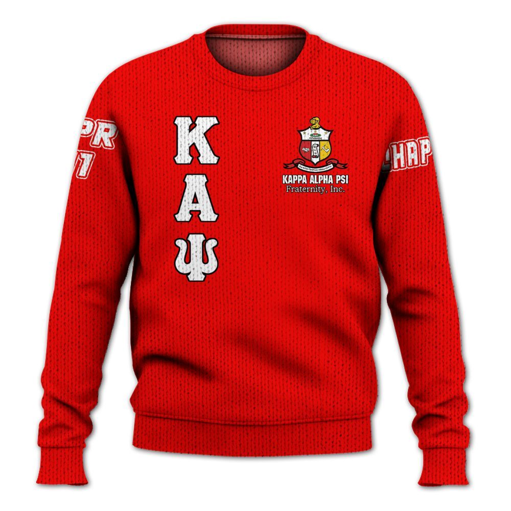 Ireishprint ΚΑΨ Custom Chapter Shirt, Personalized Nupe Shirt ΚΑΨ Fraternity Knitted Sweater