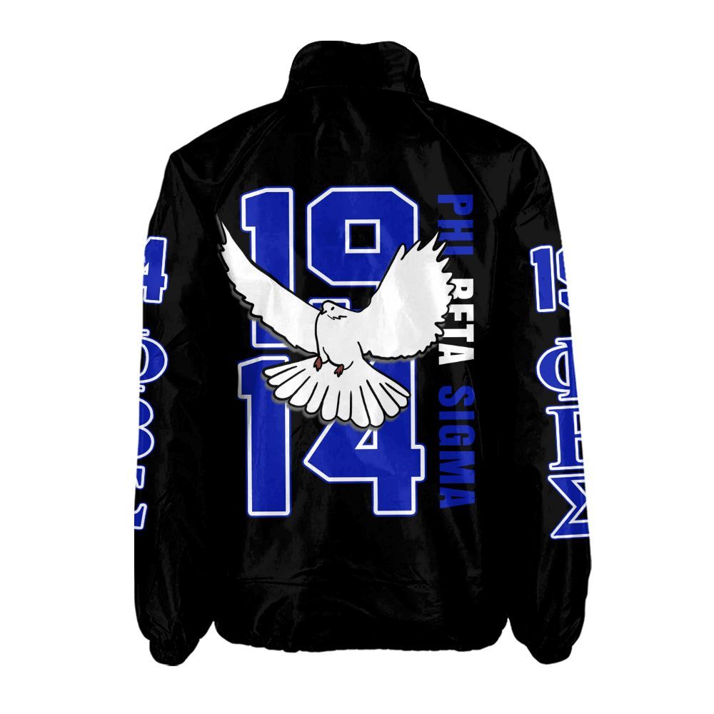 Ireishprint Phi Beta Sigma Crossing Jacket, Dove Black Royal Blue Jacket Phi Beta Sigma Fraternity Crossing Jacket