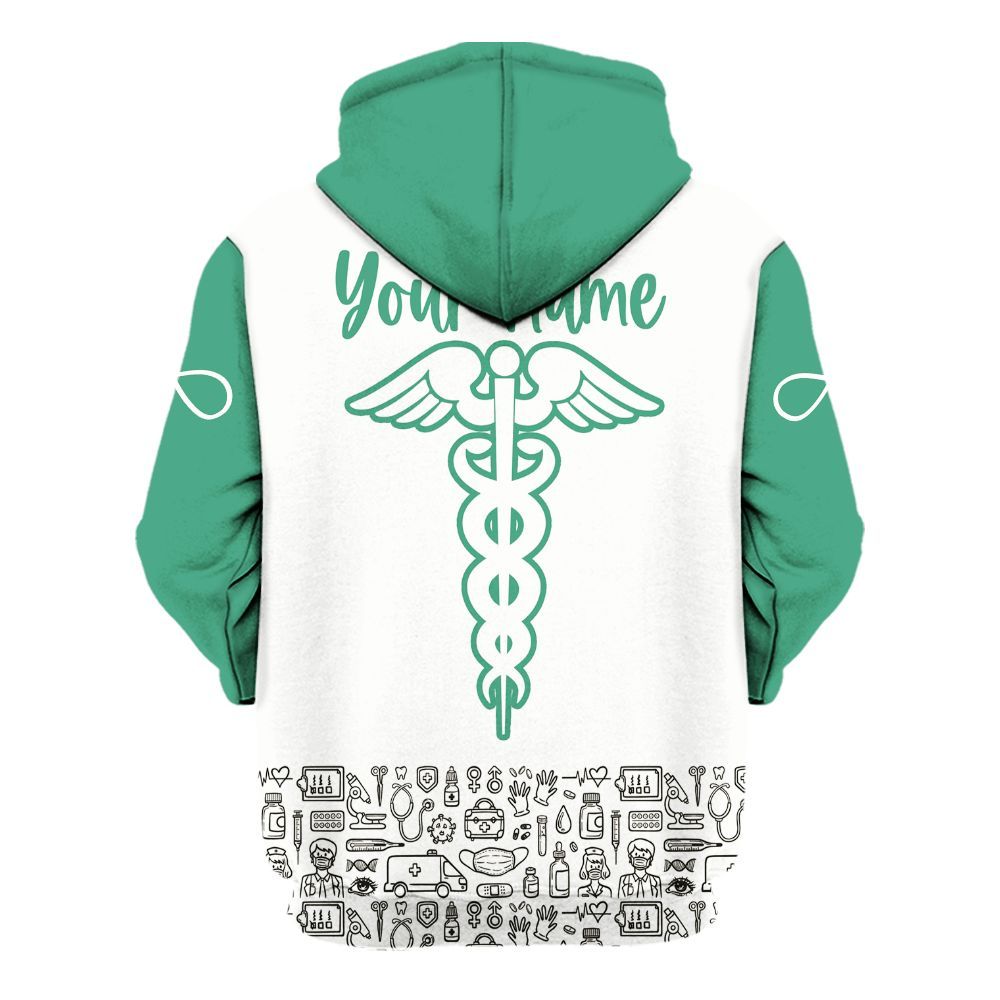 Amare Box Nurse Shirt, My Hero Wear Scrubs And I Call Her Mommy, Custom Name, Gifts For Mom, Gift For Nurse's Mom Unisex Hoodie