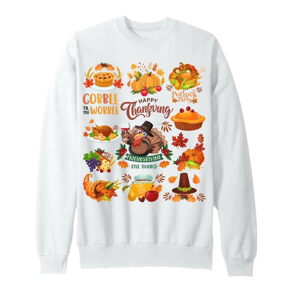 Amare Box Turkey Doodle Thanksgiving Shirt, Retro Thanksgiving Doodles Thanksful Bible Verse Design Gift For Fan Unisex Sweatshirt