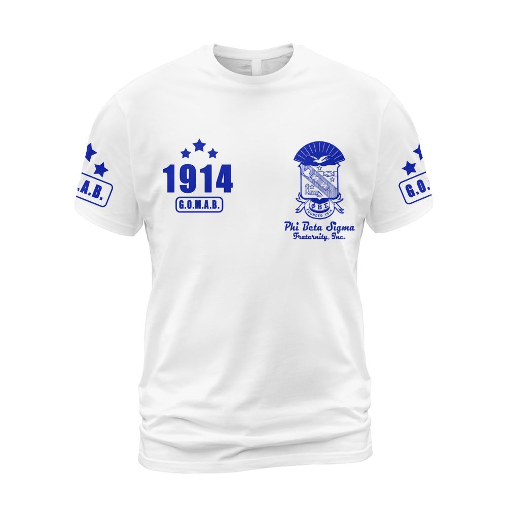 Ireishprint Phi Beta Sigma Shirt, GOMAB Three Stars Shirt Phi Beta Sigma Fraternity Shirt