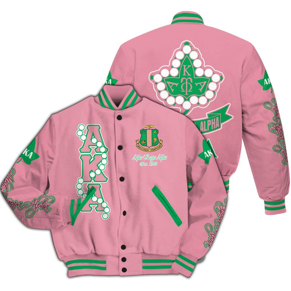 Ireishprint A.K.A Varsity Jacket, Ivy Leaf Varsity Jacket 1908 Sorority Jacket
