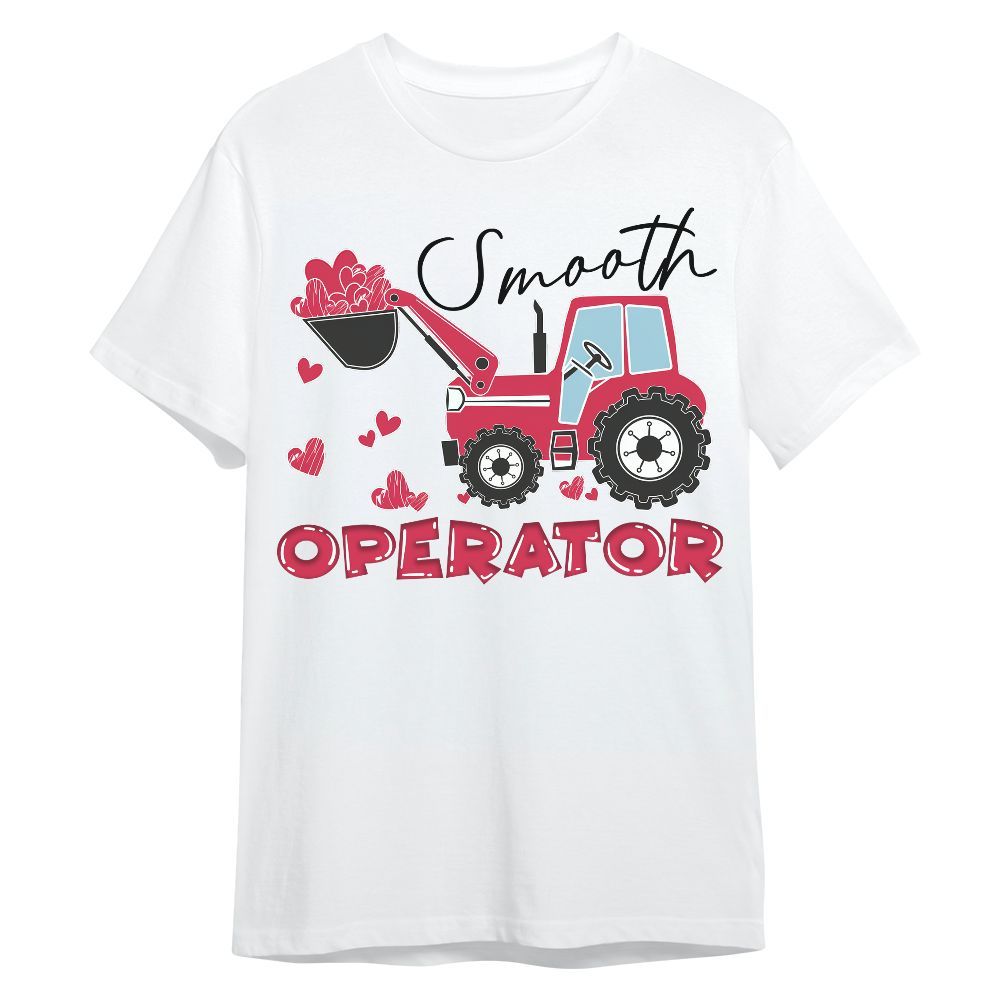 Amare Box Farm Tractor Shirt, Smooth Operator, Tractor Excavator, Valentine Tractor, Love Tractor, Tractor Clipart, Gift For Farm Lover Unisex Shirt