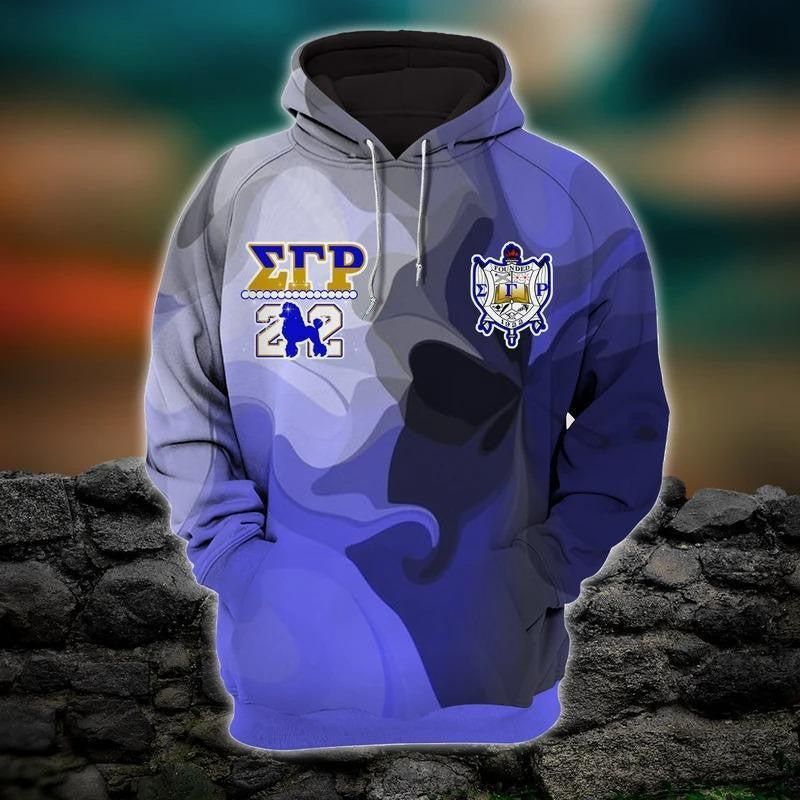 Sigma Gamma Rho Mix Marble Beautiful Girl Hoodie