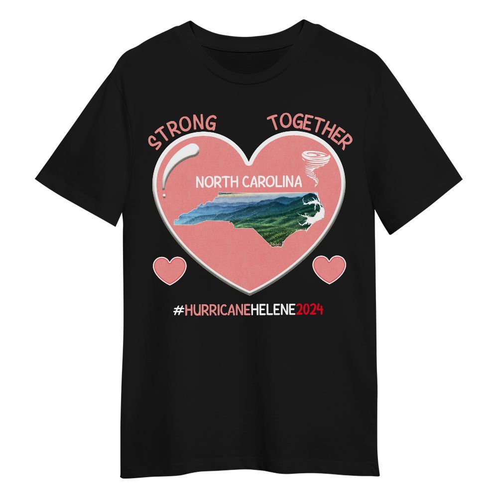 Amare Box Retro Storm Hurricane Helene 2024 Shirt, Strong Together Hurricane Relief Western Gift Unisex Shirt