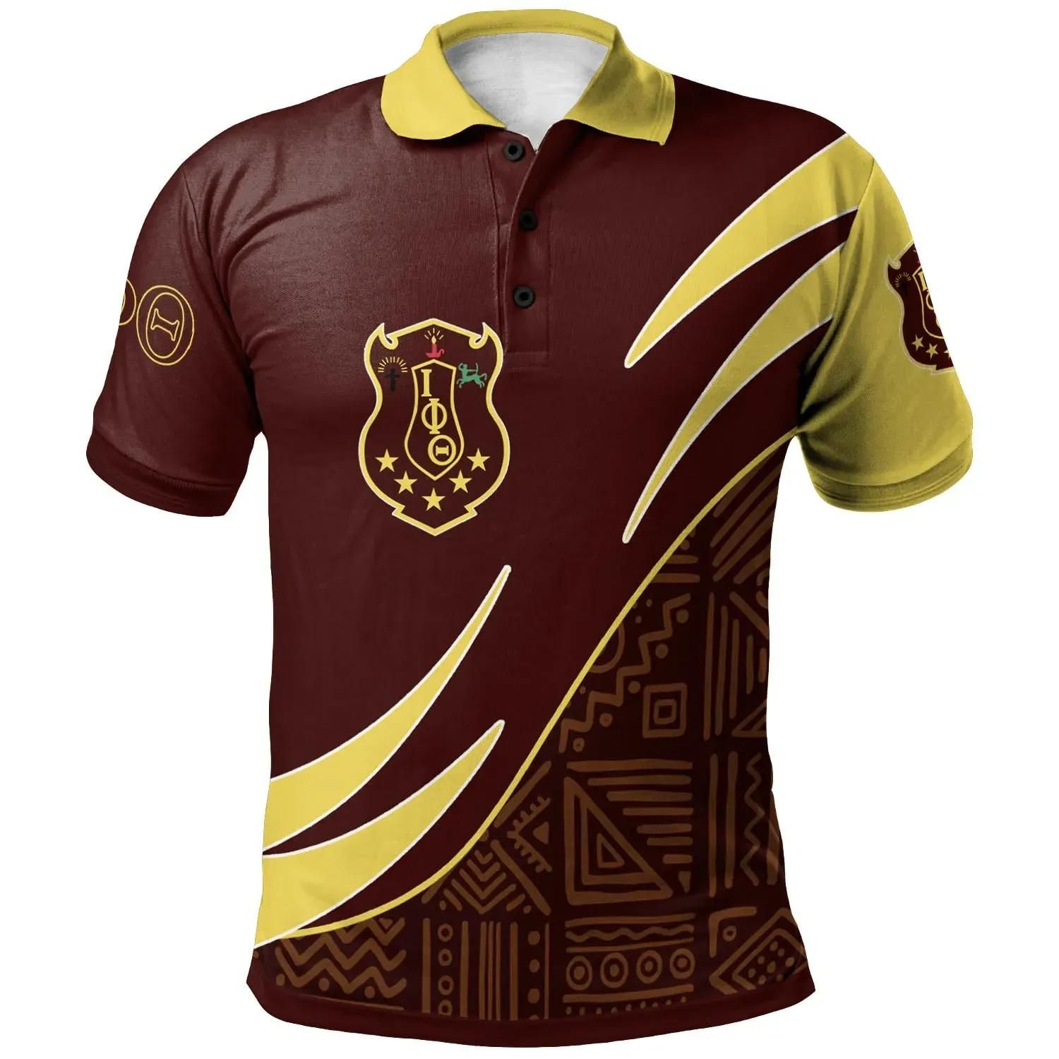 Iota Phi Theta Polo Shirt - Symmetrical Lines - BN27