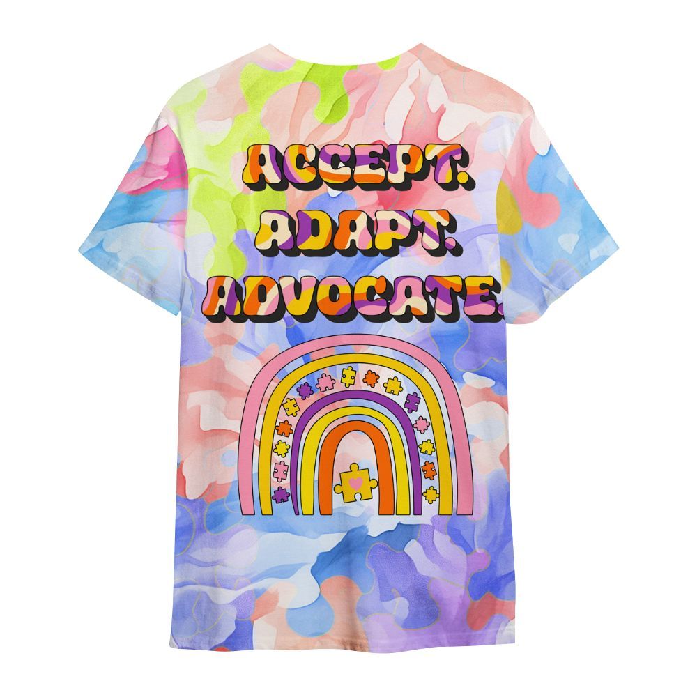 Amare Box It's Ok To Be Different Autism Awareness Shirt, Mental Heath Special Education All Over Print Unisex Shirt