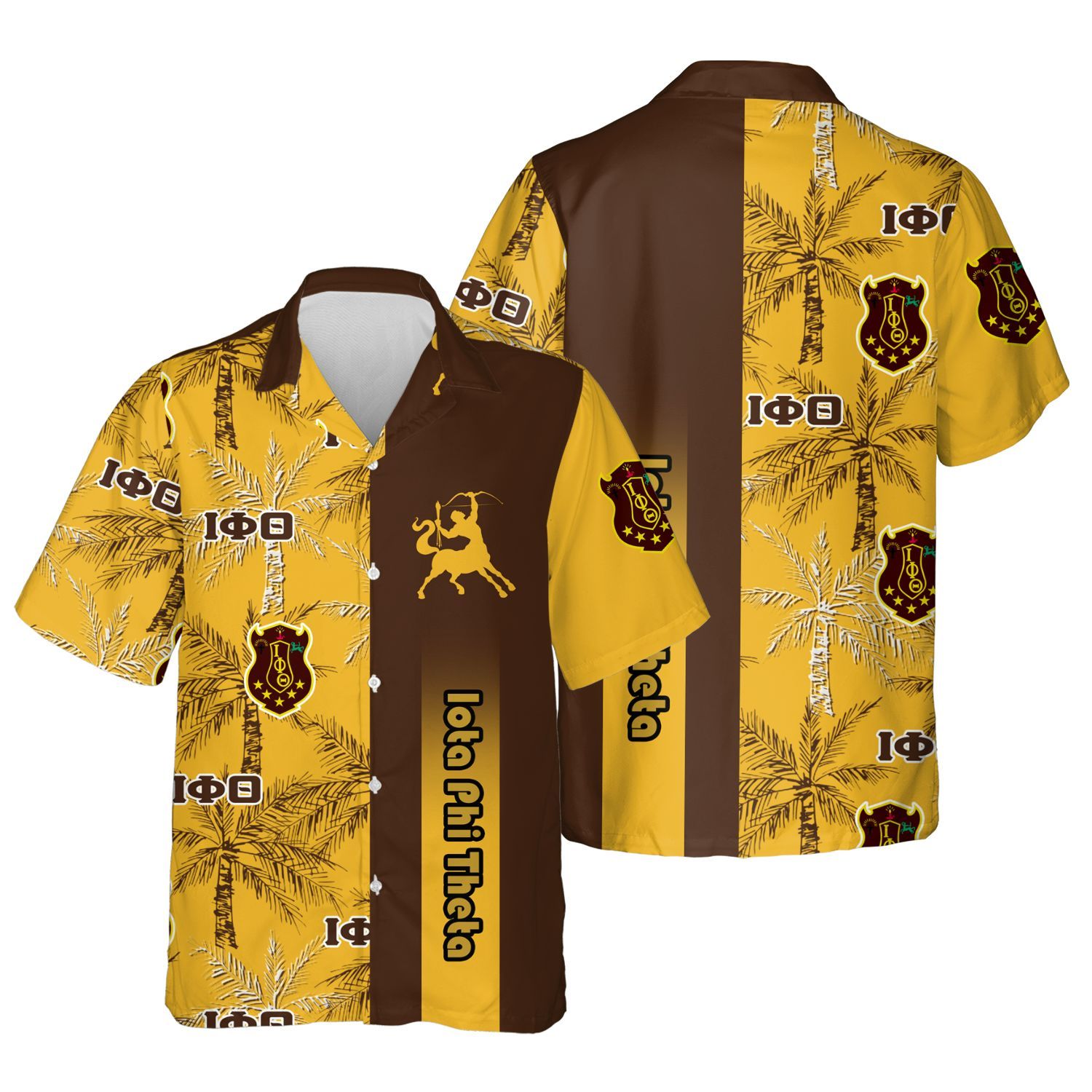 Ireishprint Iota Phi Theta Hawaii Shirt, Palm Tree Hawaii Shirt Iota Phi Theta Fraternity Hawaii Shirt