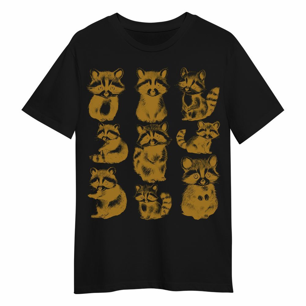 Amare Box Vintage 90s Tattoo Raccoon Shirt, Retro Raccoon Graphic Design Raccoon Lover Gift For Fan Unisex Shirt