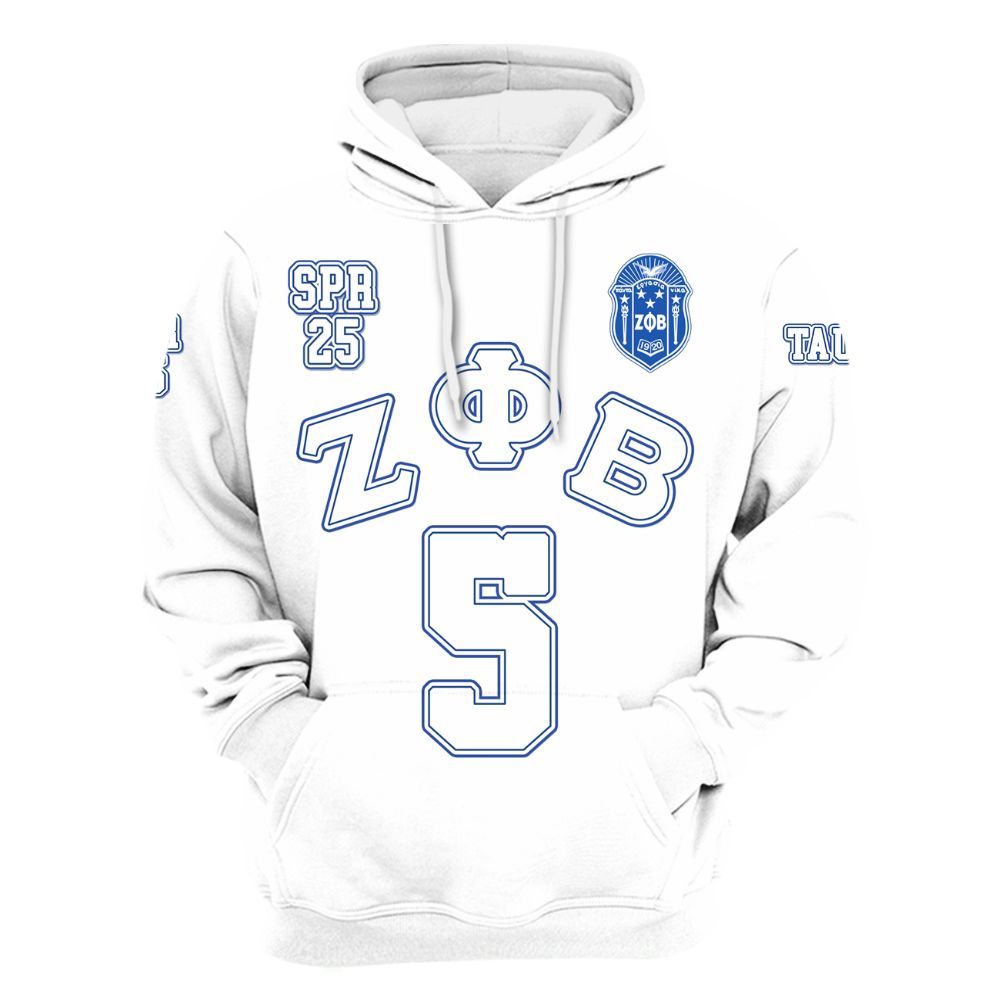 Ireishprint Zeta Phi Beta Custom Chapter, Personalized Your Own Z Phi B White Shirt 1920 Zeta Phi Beta Sorority Hoodie