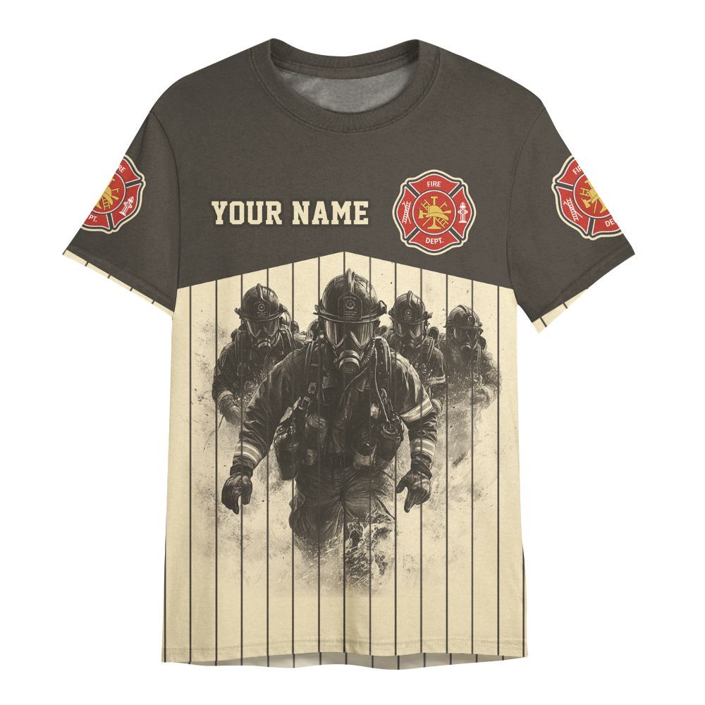 Amare Box Firefighter Shirt, Military Firefighter, Firefighter Support, California Fire, Custom Name Gift Shirt For Fireman All Over Print Unisex Shirt