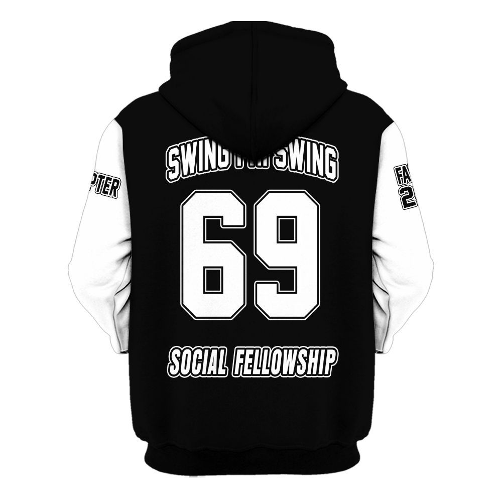 Ireishprint Swing Phi Swing Custom Chapter Shirt, Custom Shirt White Sleeve Shirt Swing Phi Swing Sorority Hoodie