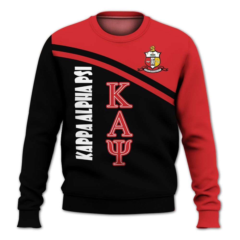 Ireishprint ΚΑΨ Shirt, Curved Shoulder Style Black Kappa Shirt Since 1911 Fraternity Sweatshirt