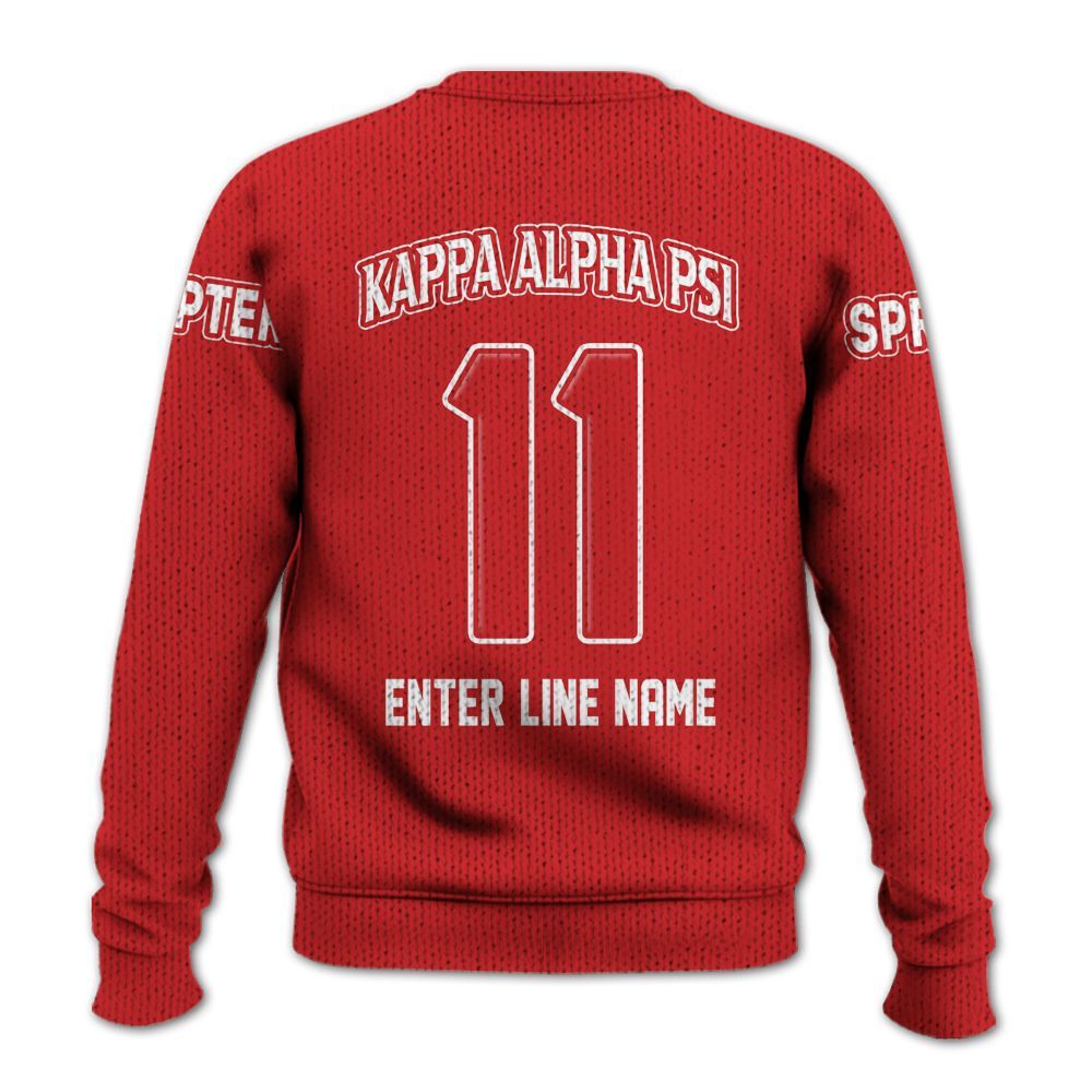 Ireishprint ΚΑΨ Custom Chapter Shirt, Personalized Krimson Red Shirt Since 1911 Fraternity Knitted Sweater