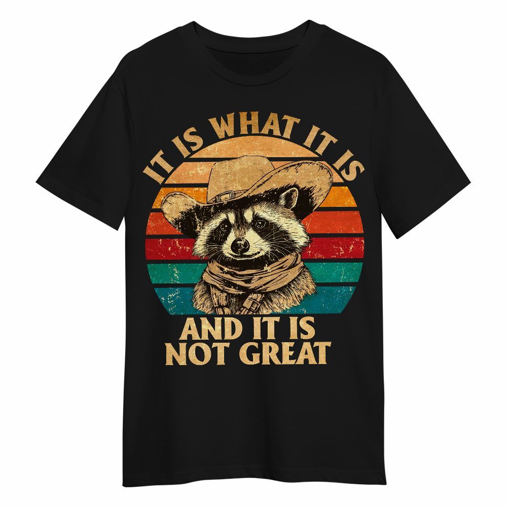 Amare Box Funny Raccoon Shirt, It Is What It Is And It Is Not Great Raccoon Lover Gift Unisex Shirt