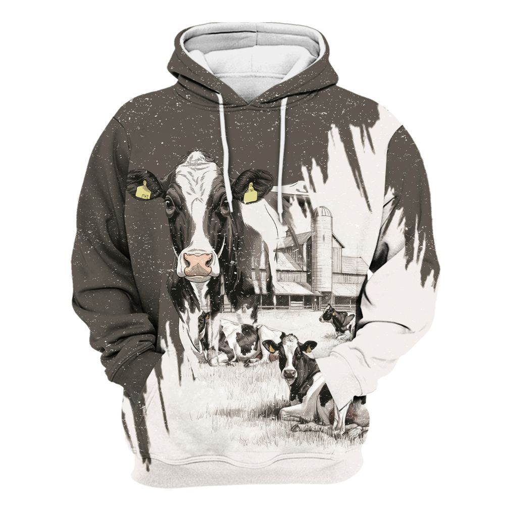 Amare Box Cow Farm Shirt, Life Is Better On The Ranch, Dairy Cow, Cow Shirt, Farm Shirt, Cow Lover, Vintage Gift Shirt For Farmer Unisex Hoodie