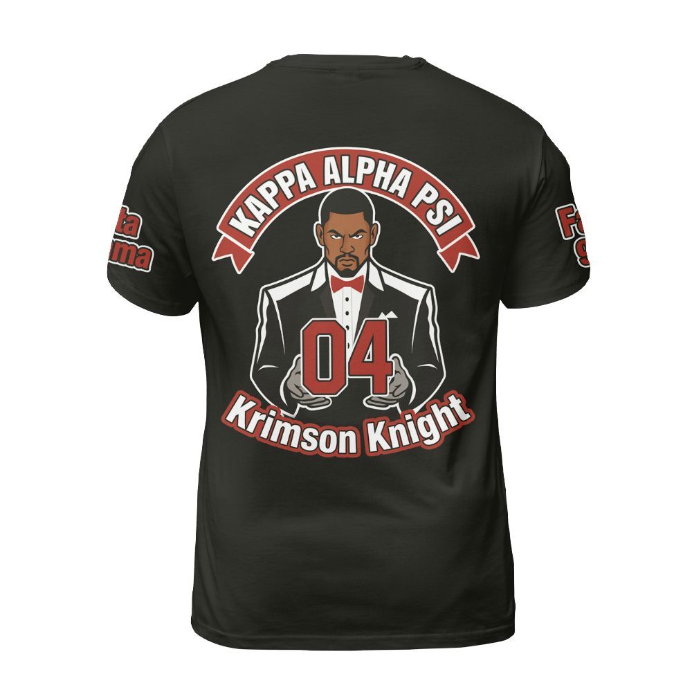 Ireishprint ΚΑΨ Custom Chapter Shirt, Personalized Black Kappa Suit Gentle Men 1911 Fraternity Shirt