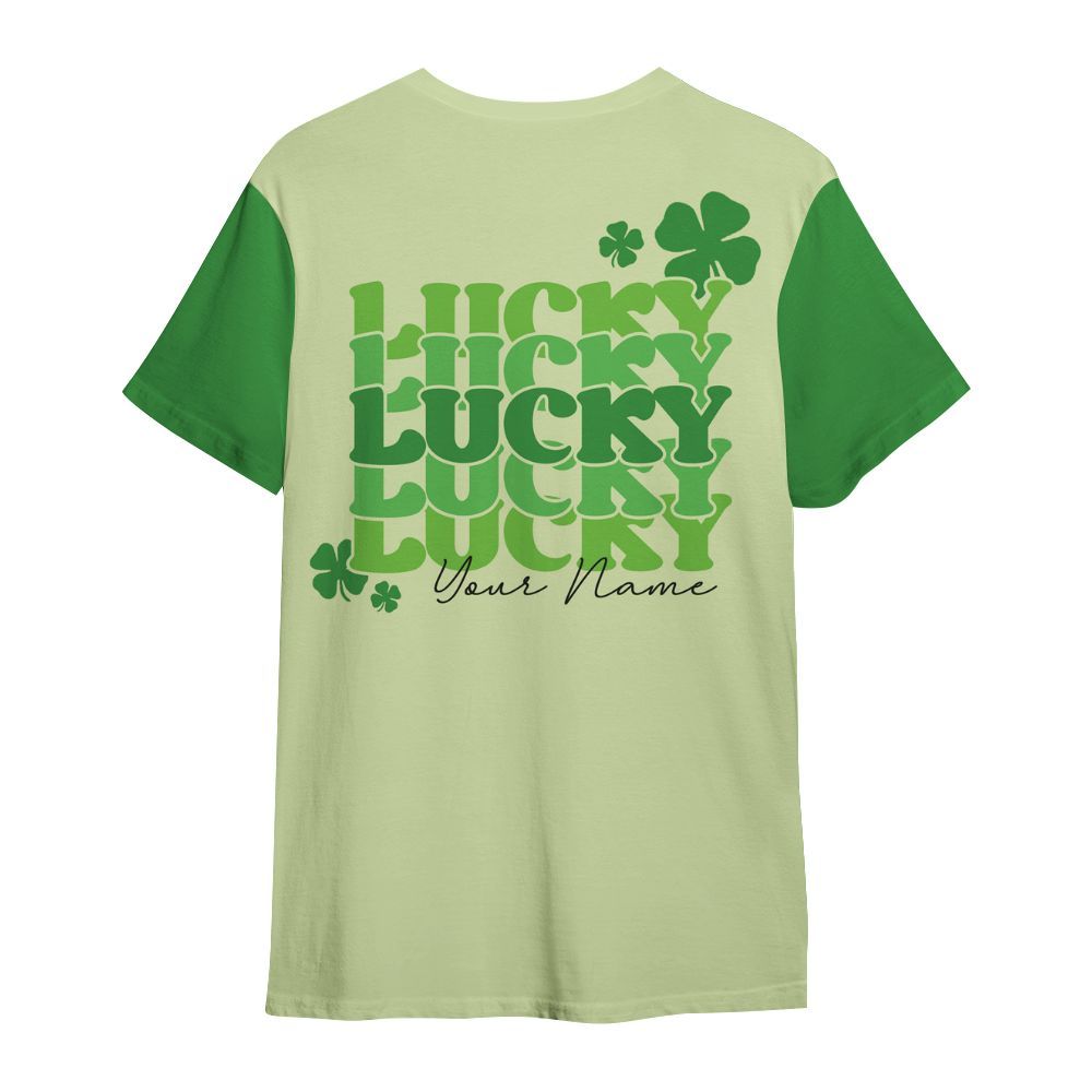 Amare Box Nurse Shirt, Lucky Nurse, Custom Name, Nurse St Patrick's Day, Gift For Nurse, Gift For St Patrick's Day All Over Print Unisex Shirt