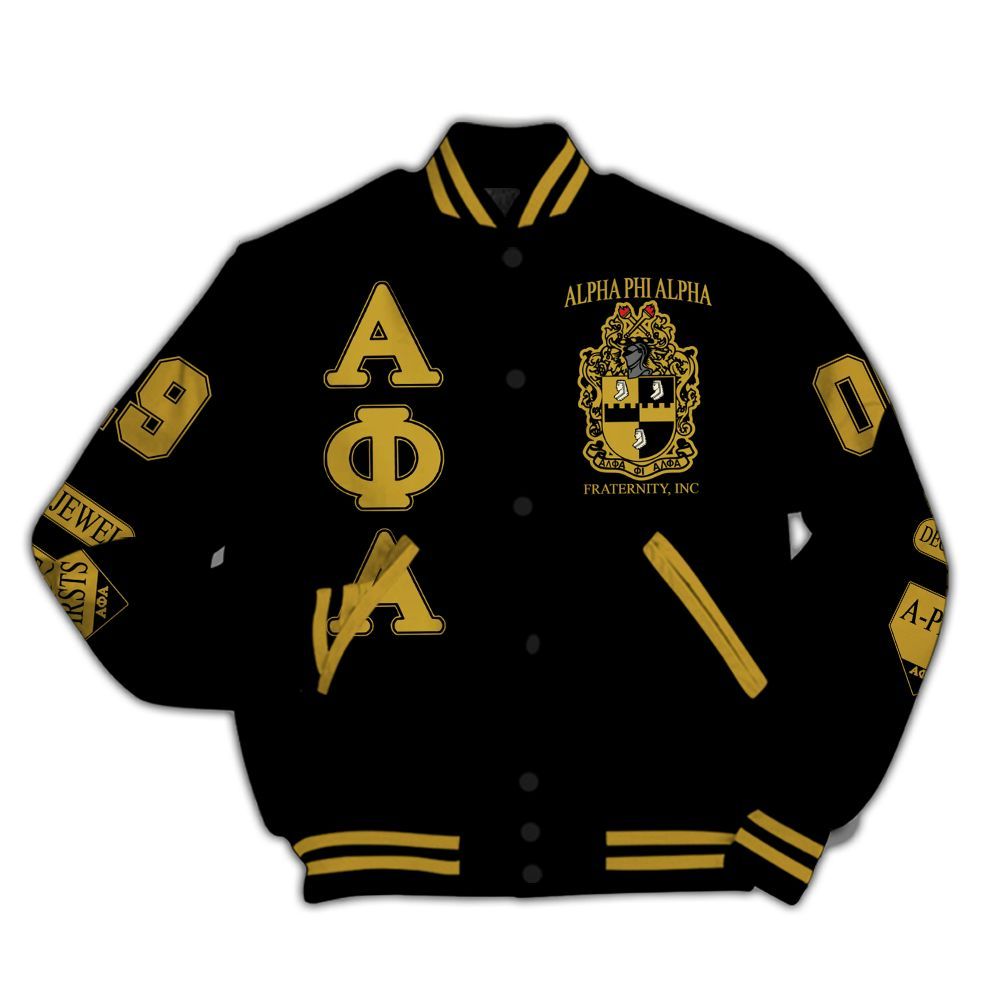 Ireishprint ΑΦΑ Varsity Jacket, ΑΦΑ Crown Of The Sand APA Sphinx 1960 Fraternity Jacket