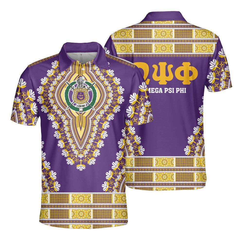 Ireishprint ΩΨΦ Polo Shirt, African Dashiki Style ΩΨΦ Fraternity Polo Shirt