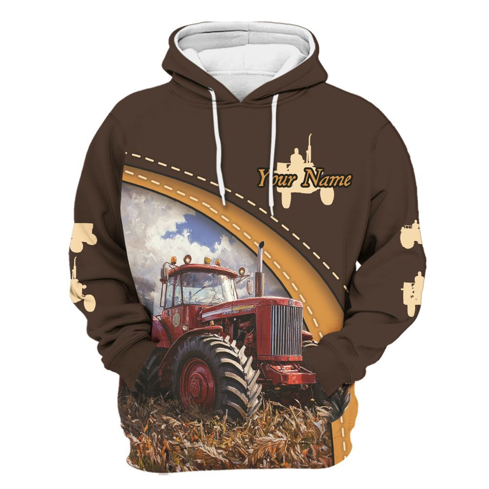 Amare Box Farm Tractor Shirt, I Still Play With Tractor, Custom Name Shirt, Tractor Clipart, Love Tractor, Vintage Tractor, Gift For Loves Farmer Unisex Hoodie