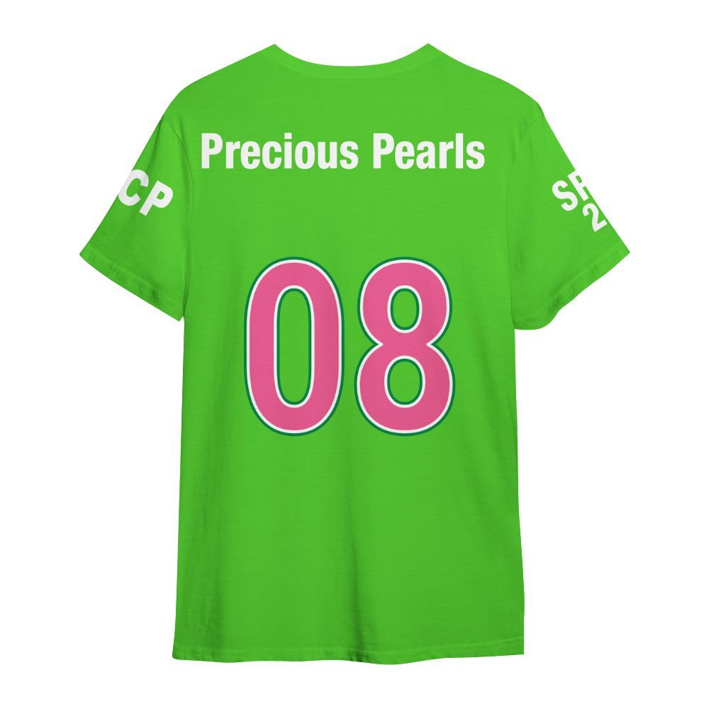 Custom A.K.A Probate Line Shirt, Personalized Salmon Pink And Apple Green 1908 Sorority Shirt