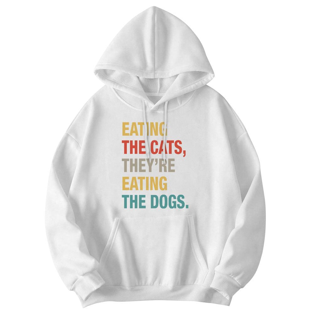 Amare Box They Re Eating, Dogs And Cats, Funny Debate 2024, Election Gift Unisex Hoodie