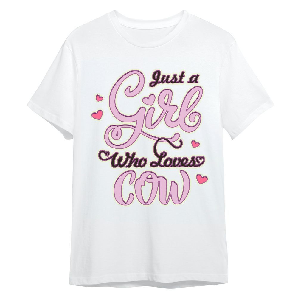 Amare Box Cow Farm Shirt, Just A Girl Who Loves Cow, Cow Lover, Dairy Cow, Cow Shirt, Farm Shirt, Graphic Gift Shirt For Cow Lover Unisex Shirt