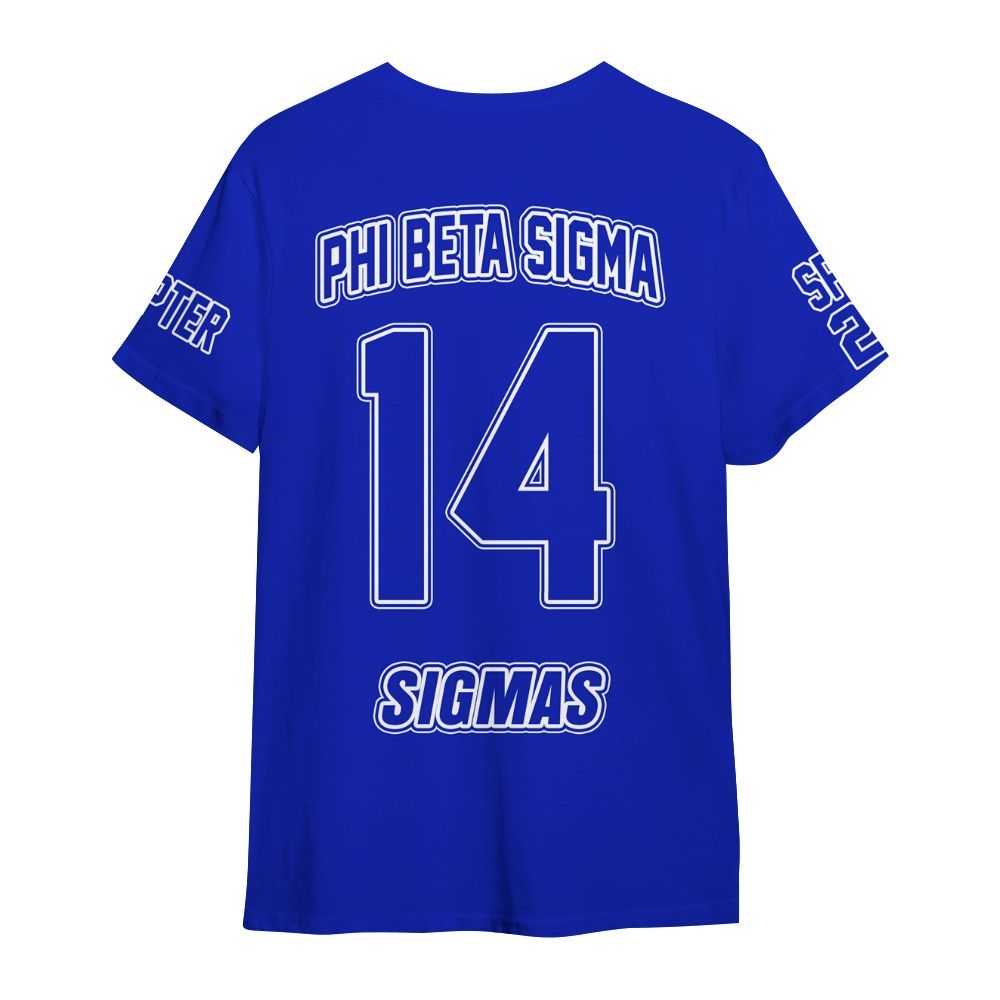 Ireishprint Phi Beta Sigma Custom Chapter Shirt, Personalized Royal Blue Shirt Phi Beta Sigma Fraternity Shirt