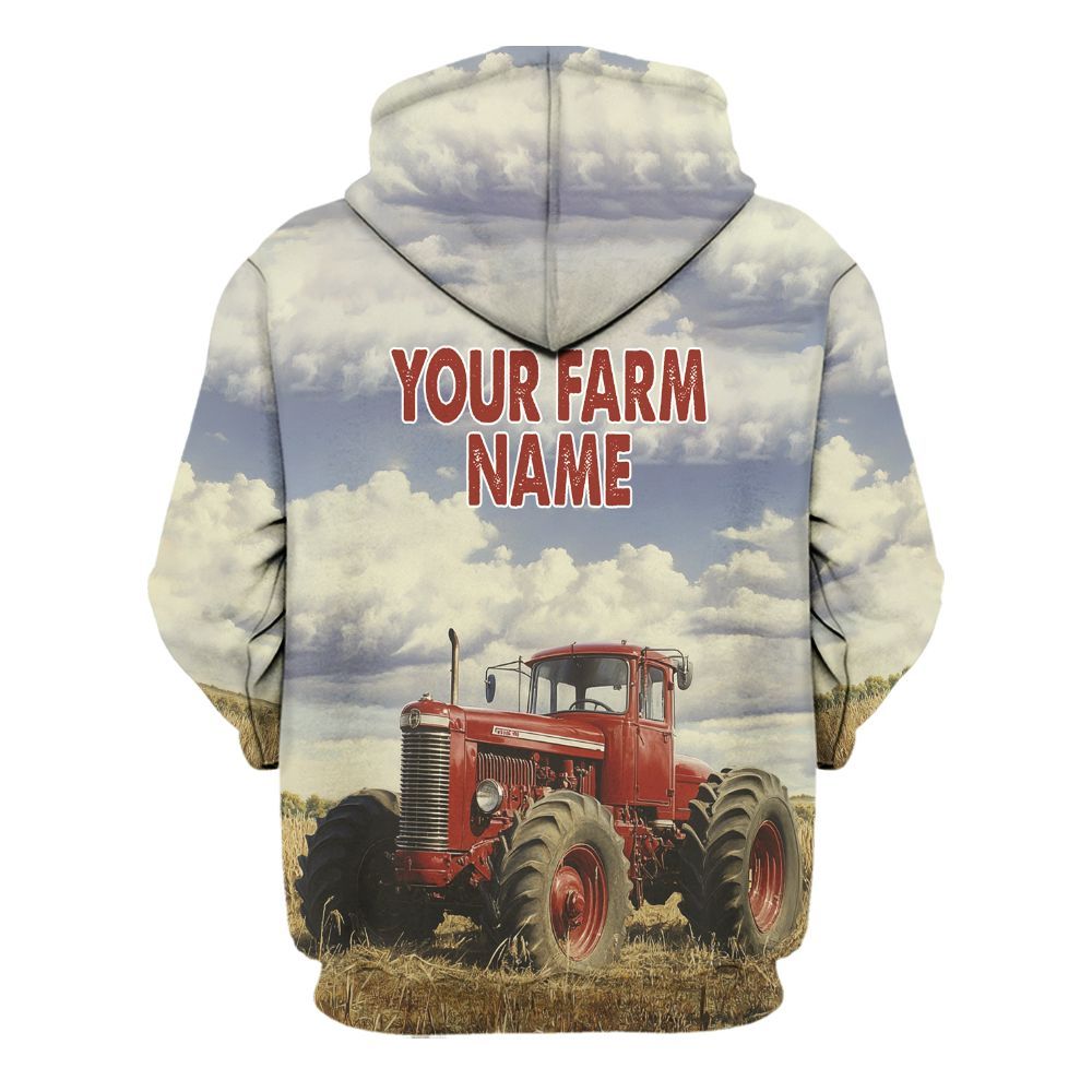 Amare Box Farm Tractor Shirt, Easily Distracted By Tractors, Custom Name Shirt, Love Tractor, Vintage Tractor, Boy Tractor, Gift For Loves Farmer Unisex Hoodie