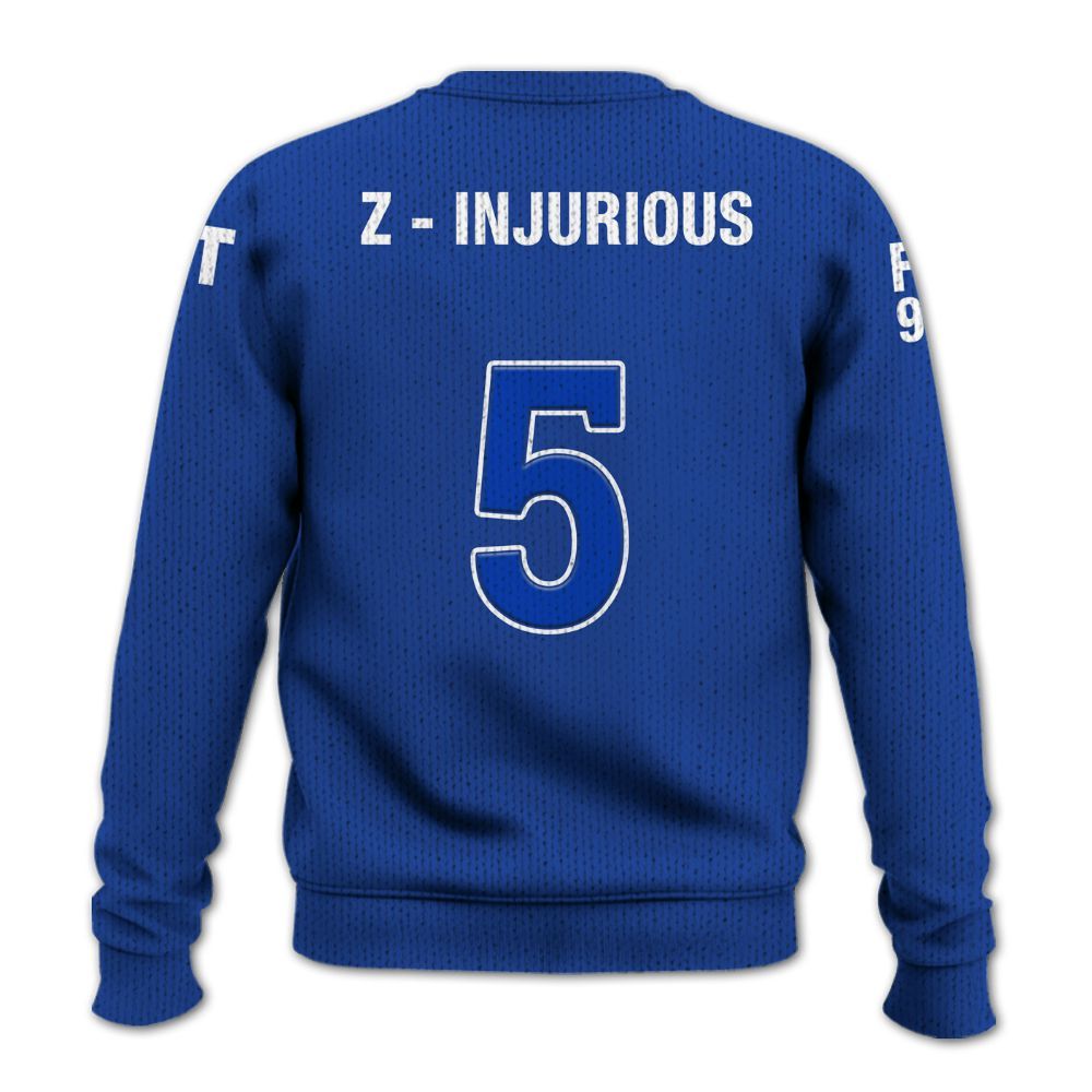 Ireishprint Zeta Phi Beta Custom Probate Line Shirt, Personalized Z-Phi-B Blue Lettered 1920 Sorority Knitted Sweater